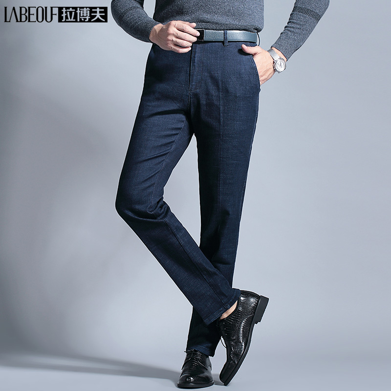 Labov Jeans Men 2021 Micro Bomb Business Casual Long Pants Mid-Waist STRAIGHT DRUM FALL PANTS