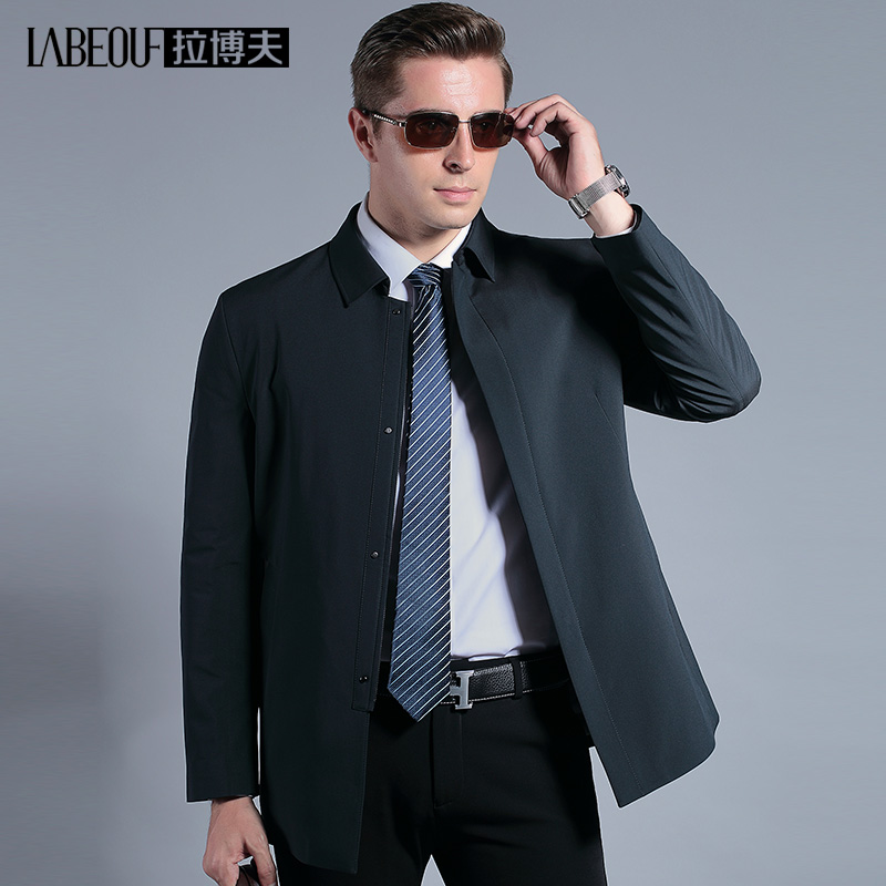 Labov winter new down jacket for men's midlife business leadership thickened gush warm and cold-proof windcoat jacket