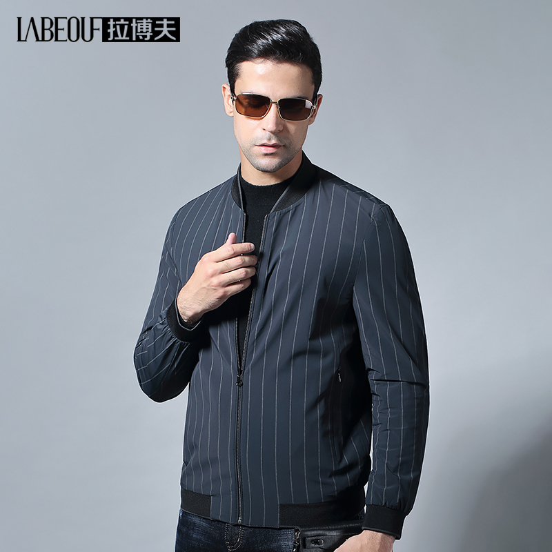 Labov Jacket Man 2022 New Middle Aged Thin Jacket Business Casual Flipping Fall Sweaters Man
