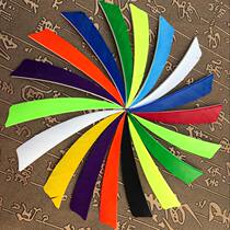 The new 5 4-inch shield-shaped true feather left and right turkey feathers traditional anti-Qumei hunting arrow feather bow and arrow supplies diy