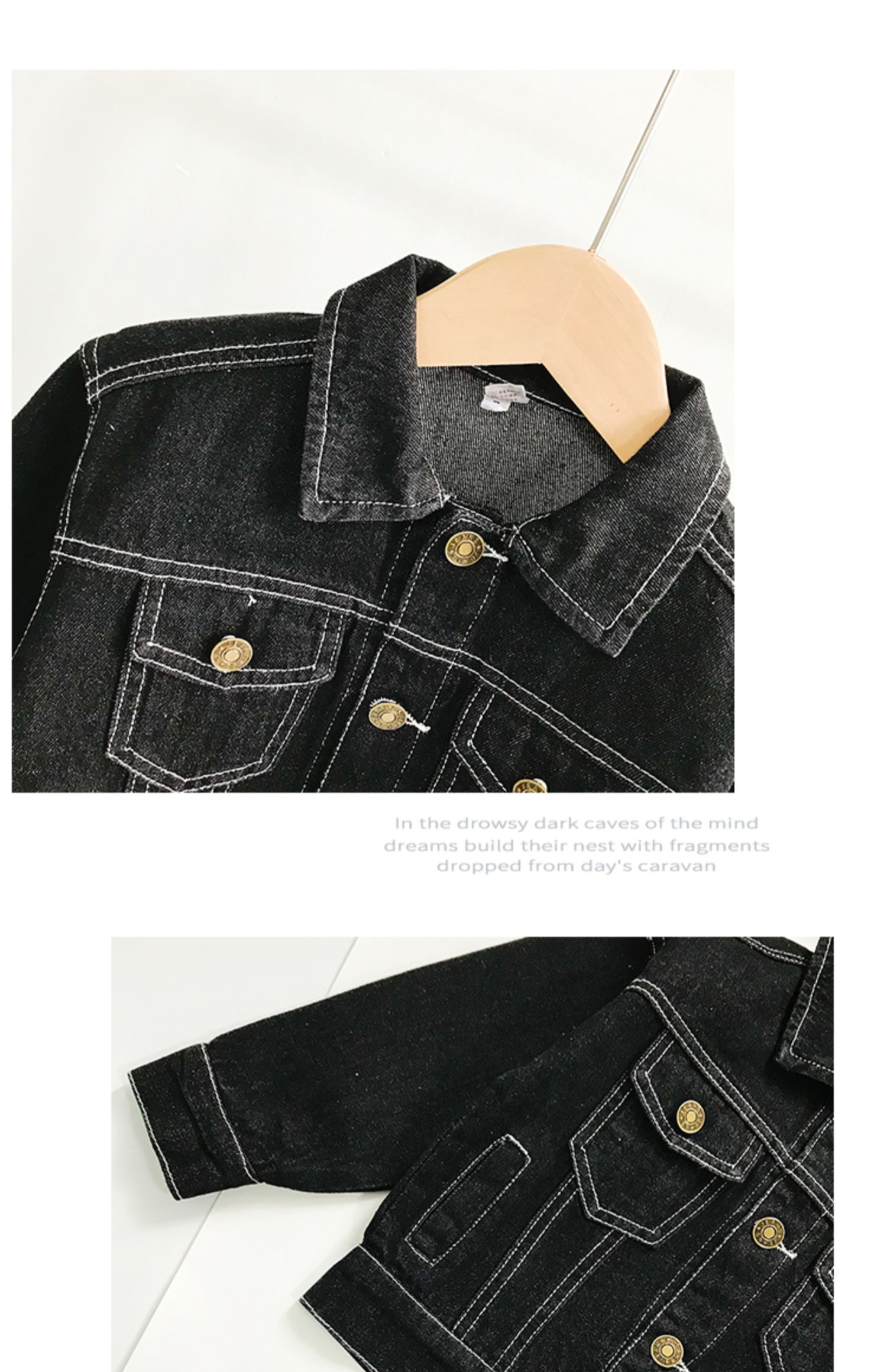 Áo khoác denim bé trai mùa thu 2019 phiên bản mới của Hàn Quốc cho trẻ em áo khoác màu rắn bé bình thường áo khoác đại dương - Áo khoác áo khoác trẻ em nam 12 tuổi