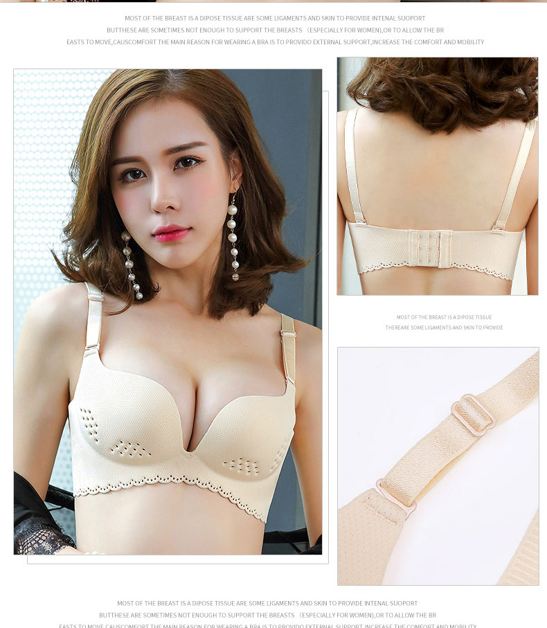 Bộ đồ lót liền mạch của phụ nữ tập hợp áo ngực nhỏ mà không có các mẫu siêu mỏng gợi cảm ở phía bên nhận của chống chảy xệ áo kiểu trung niên