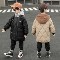 Nai Keton Boys' Cotton suit Fall Winter 2022 new children's cotton jacket sports cap thickened warm coat tide
