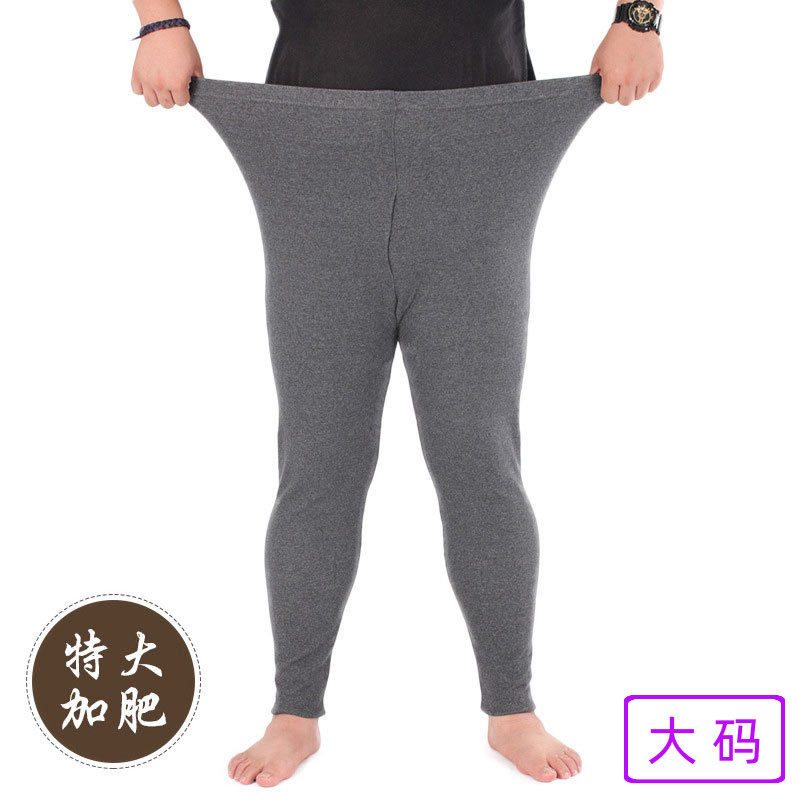 Large size sanitary pants men's fat plus large single piece cotton pants base sanitary pants Single pants men's inner pants Wool forged fat guy cotton