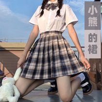 Bears skirt original jk uniform dress dress Academy style uniform school supply skirt spring and summer pleated skirt again