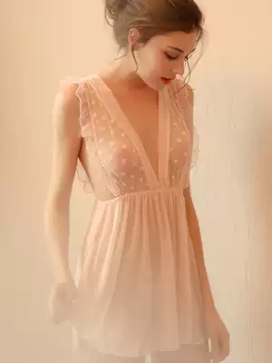 Shan Pai sexy pajamas 200 Jin emotional big size fat m emotional clothes people wedding gifts wedding night backless nightclothes