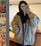 Tide, зимний пуховик, короткая куртка, в американском стиле, увеличенная толщина, свободный крой