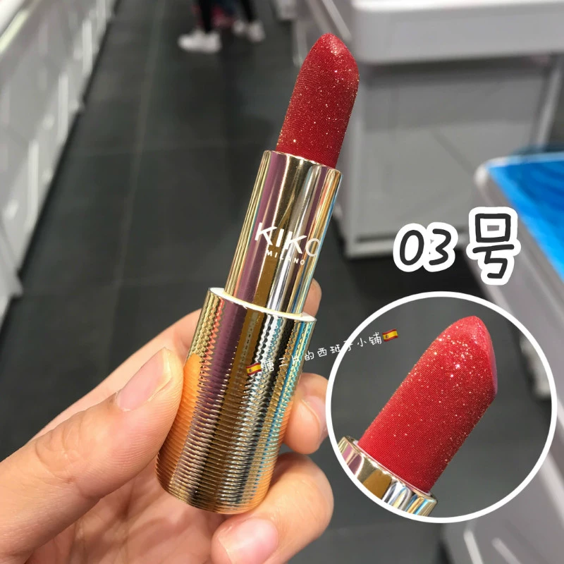 Spot KIKO2019 Summer Ocean feel Ocean Series Lipstick metallic Shiny bling Lipstick - Son môi