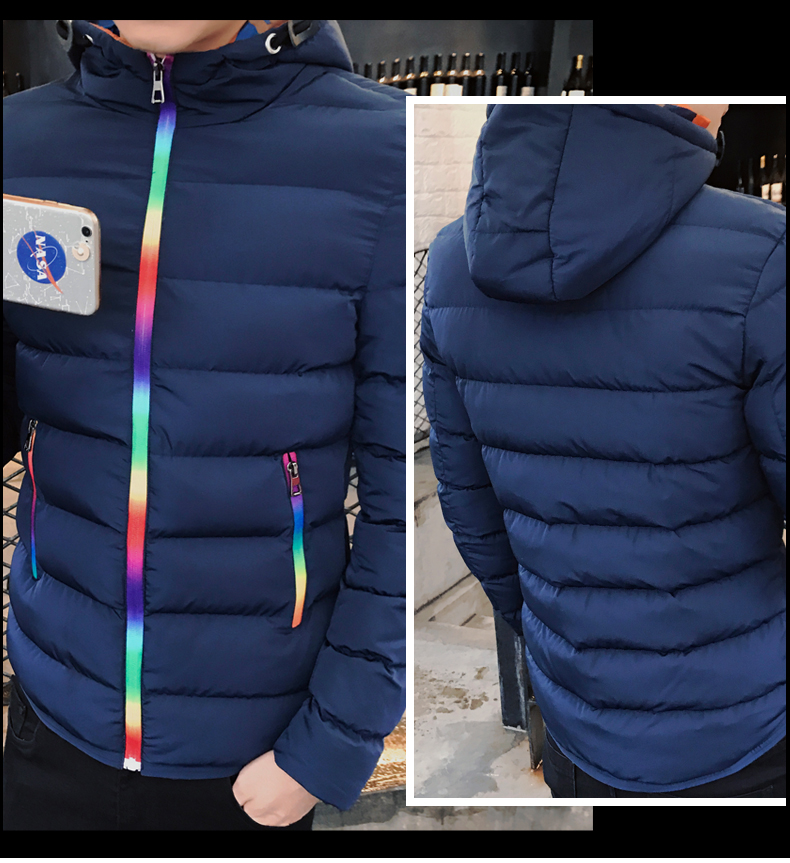 2018 mới mùa đông nam cotton độn quần áo đoạn ngắn thanh niên áo khoác thủy triều nam áo khoác cotton phiên bản Hàn Quốc áo gió