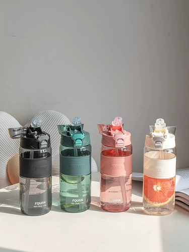 Вместительный и большой спортивный портативный высококачественный стакан со стаканом для школьников для спортзала, простой и элегантный дизайн