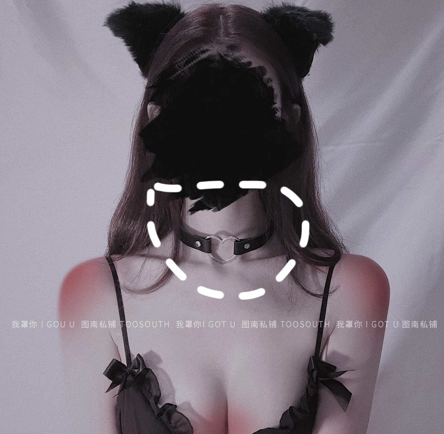 I cover you: love collar Japan Harajuku PU leather neck ring collarbone necklace photo weapon