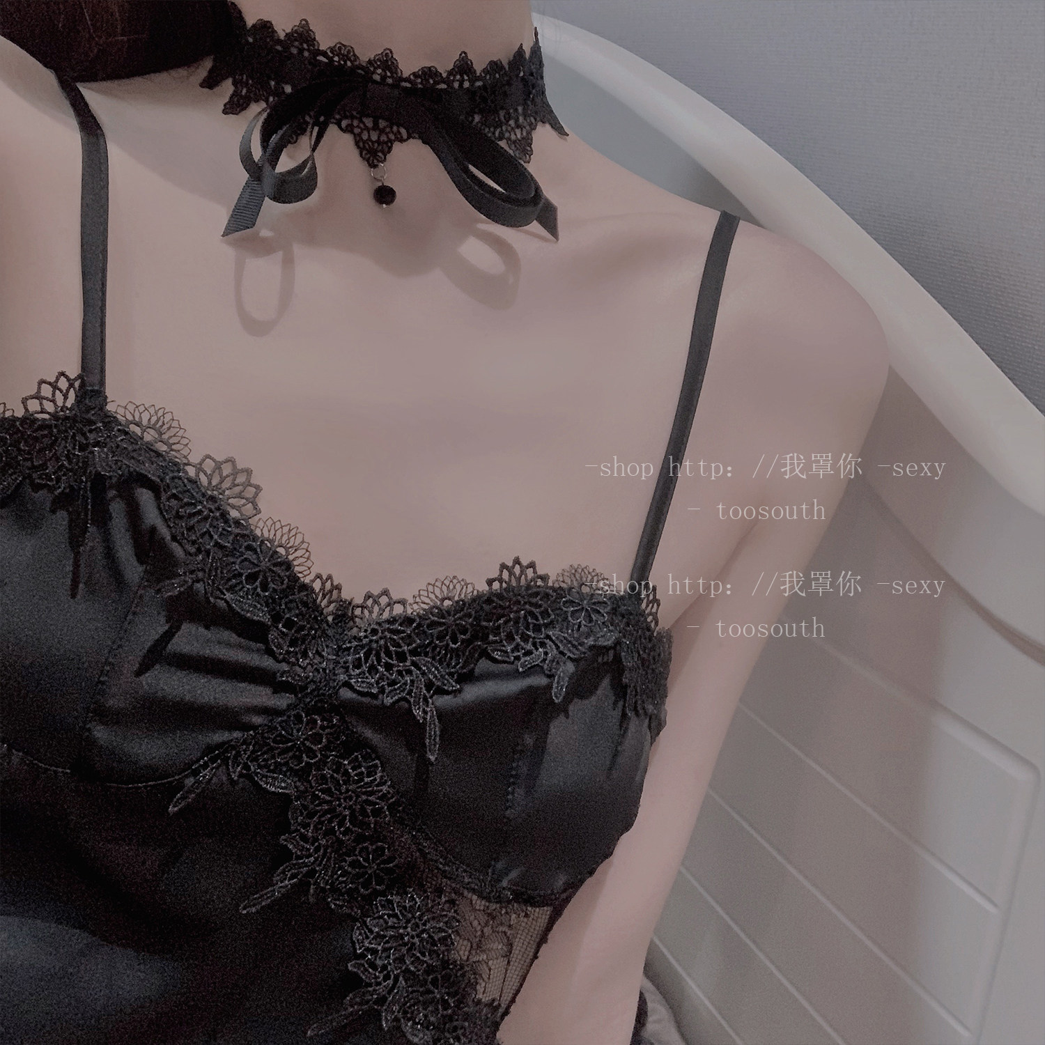 I cover your neck empty butterfly knot lace necklace necklace neck with neck necklace sexy collarbone chain neck accessories short