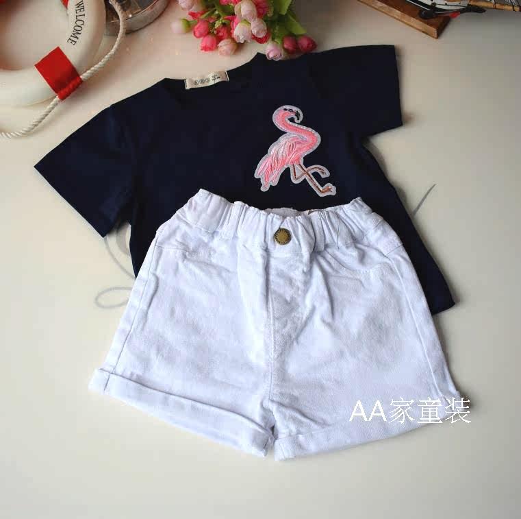 New Korean version of boys' and girls' clothing children's pants 2 baby shorts 5 points pants hot pants 3 children's pure white pants 4 years old