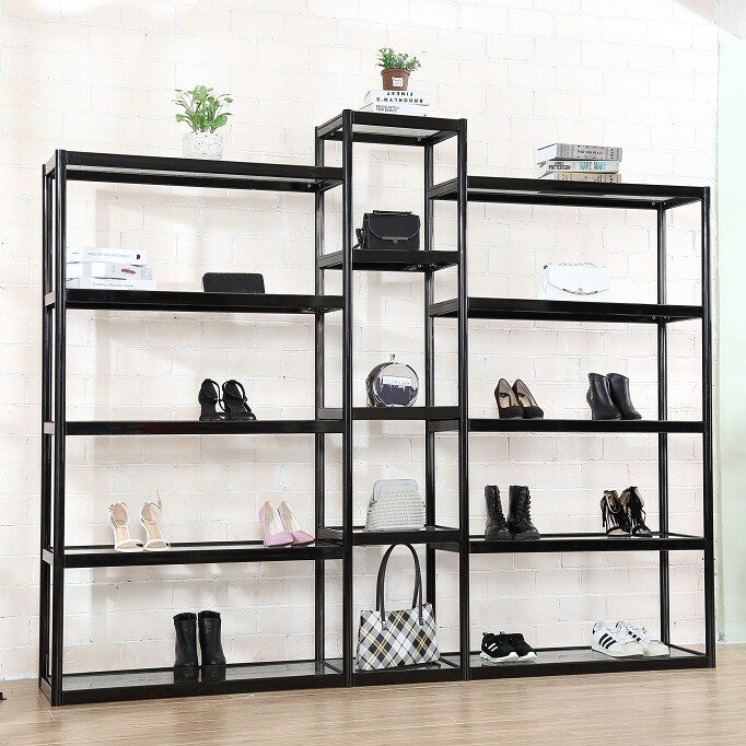 Custom Shoe Store Shoe Rack Display Shelf Display Cabinet Container Products Exhibition Shelf Multilayer Shop Window Shoe Rack Bag Exhibition Rack
