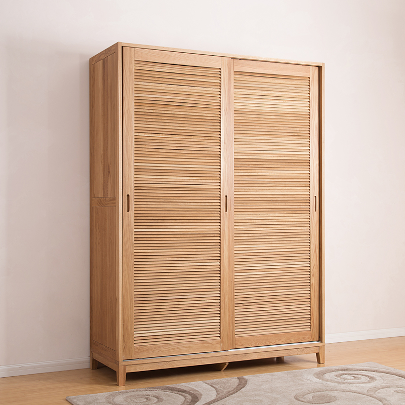 Pure Solid Wood Japanese Simple Modern Oak Black Walnut Can