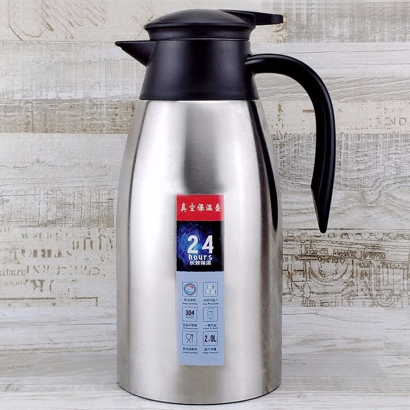 304 Stainless Steel Vacuum Restaurant Thermos Pot, Household European-Style Coffee Pot, Large-Capacity Hot Water Bottle, Welcome Pot with Logo 304 Stainless Steel Vacuum Restaurant Thermos Pot, Household European-Style Coffee Pot, Large-Capacity Hot Water Bottle, Welcome Pot with Logo