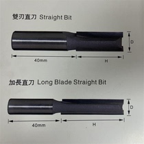 Manufacturer direct selling alloy double-edged straight knife lengthened straight knife reversal straight knife edging knife can be non-standard