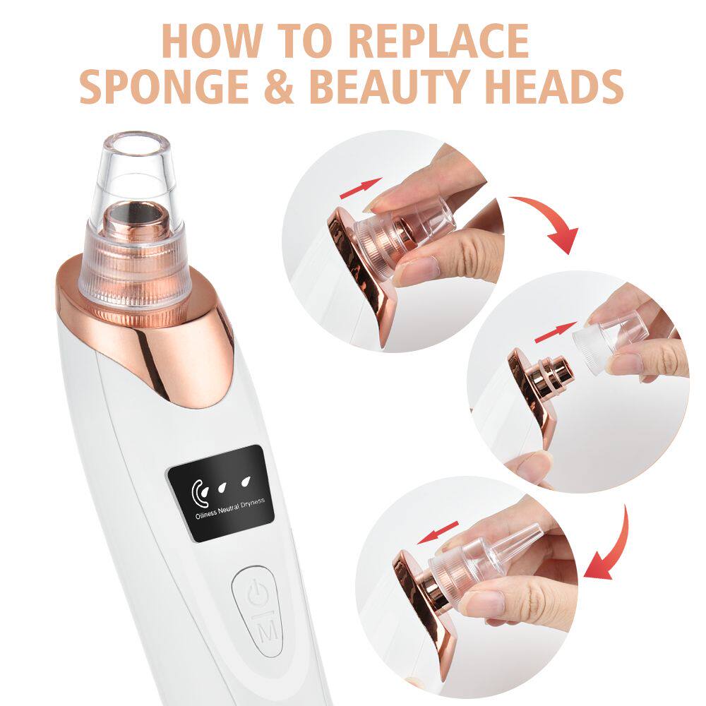 Сосать черный глава инструмент electric blackhead remover vacuum acne cleaner black spots r