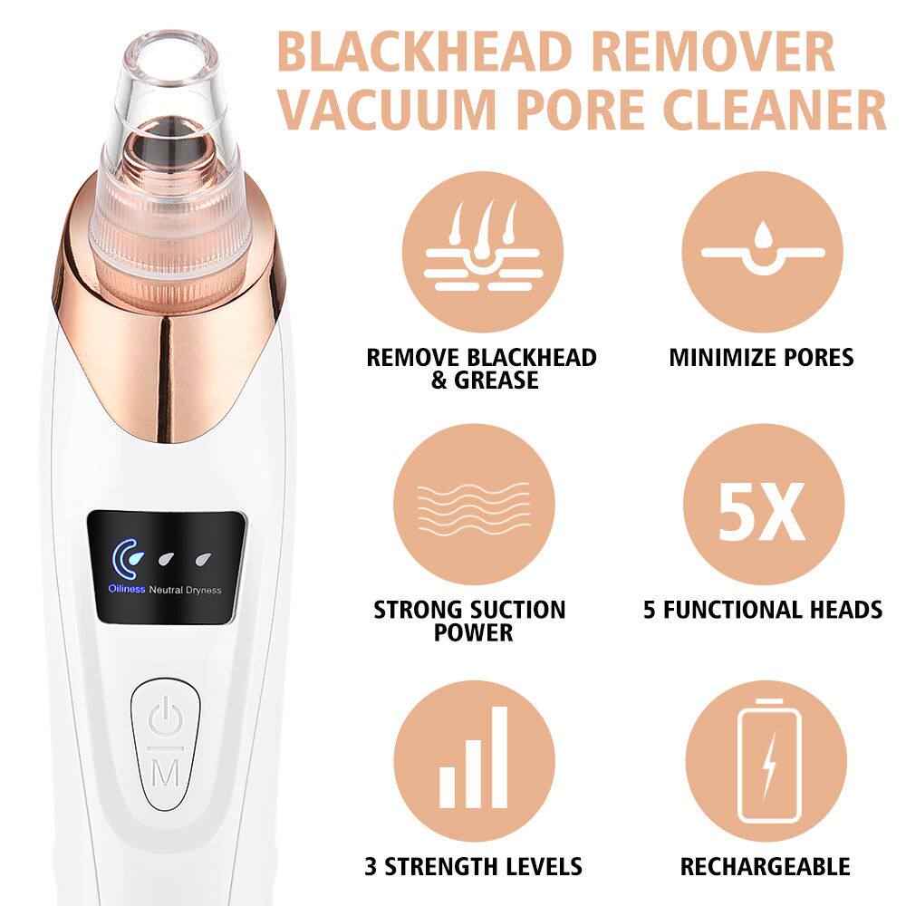 Сосать черный глава инструмент electric blackhead remover vacuum acne cleaner black spots r