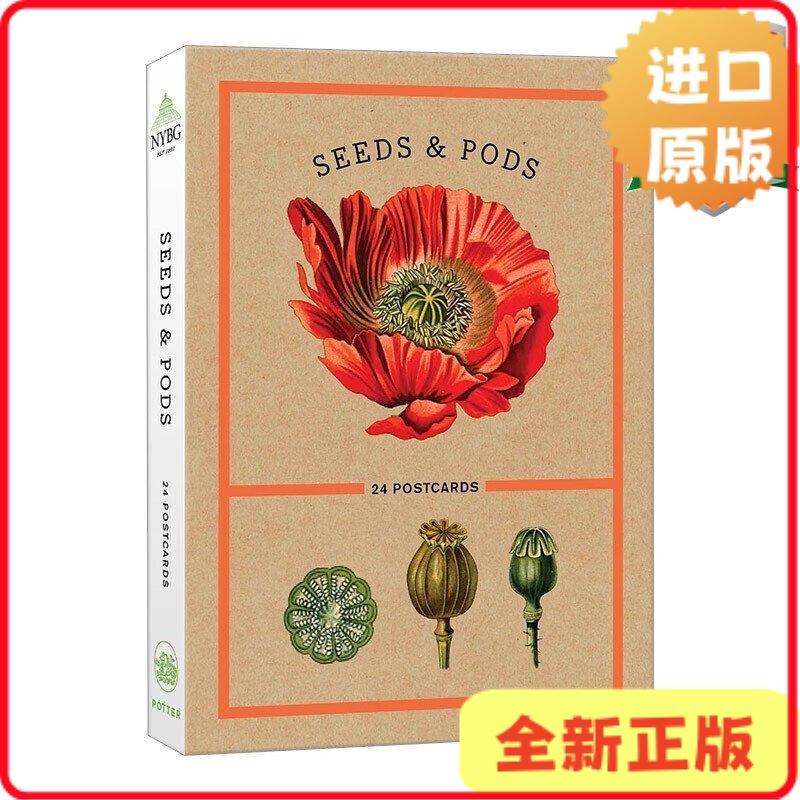 [Authentic in Stock] Seeds and Pods: 24 Postcards New York Botanical Garden English Version the New York Botanical Garden 9781524759056