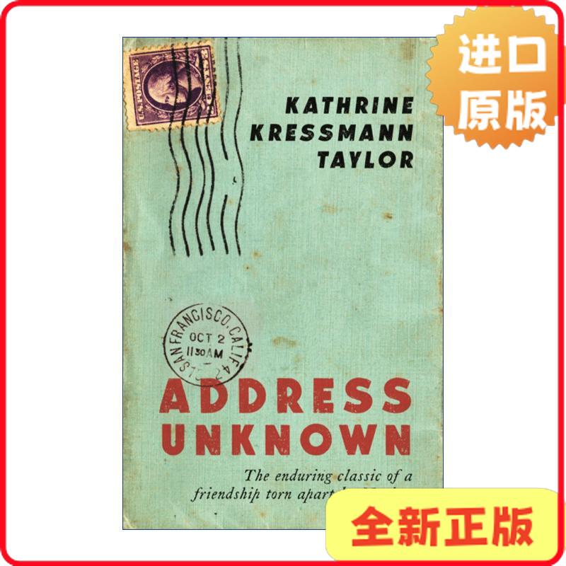 [Authentic in Stock] Address Unknown: No Person Found by Kathrine Kressmann Taylor, English Edition 9781788163415