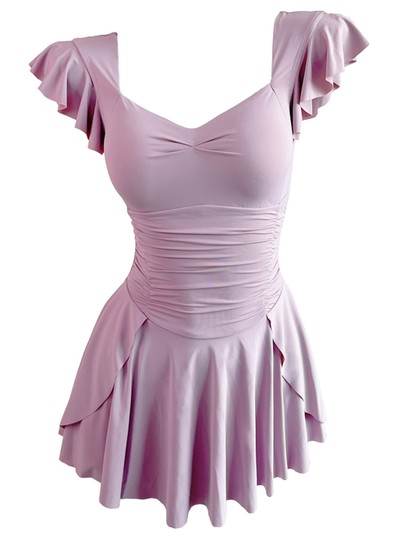 绝美泳衣女保守连衣裙式遮肉显瘦2025新款泡温泉高级感连体泳装