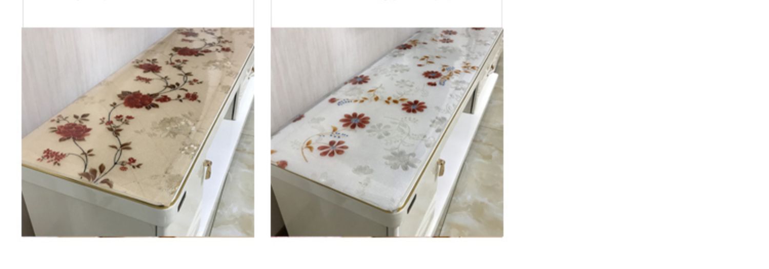 PVC mềm vải tủ TV nắp kính hiện đại tủ quần áo nhỏ gọn bàn cạnh giường ngủ bàn hình chữ nhật vải không thấm nước dùng một lần - Khăn trải bàn khăn trải bàn pvc