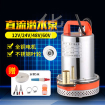 12v24v48V60v72v battery DC high lift submersible pump household agricultural car wash pump