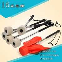 Yamano quân đội trống chuyên nghiệp len cảm thấy đầu 35CM thép không gỉ chống trượt quân đội trống búa trống trống nhạc cụ - Phụ kiện nhạc cụ dây đàn violin