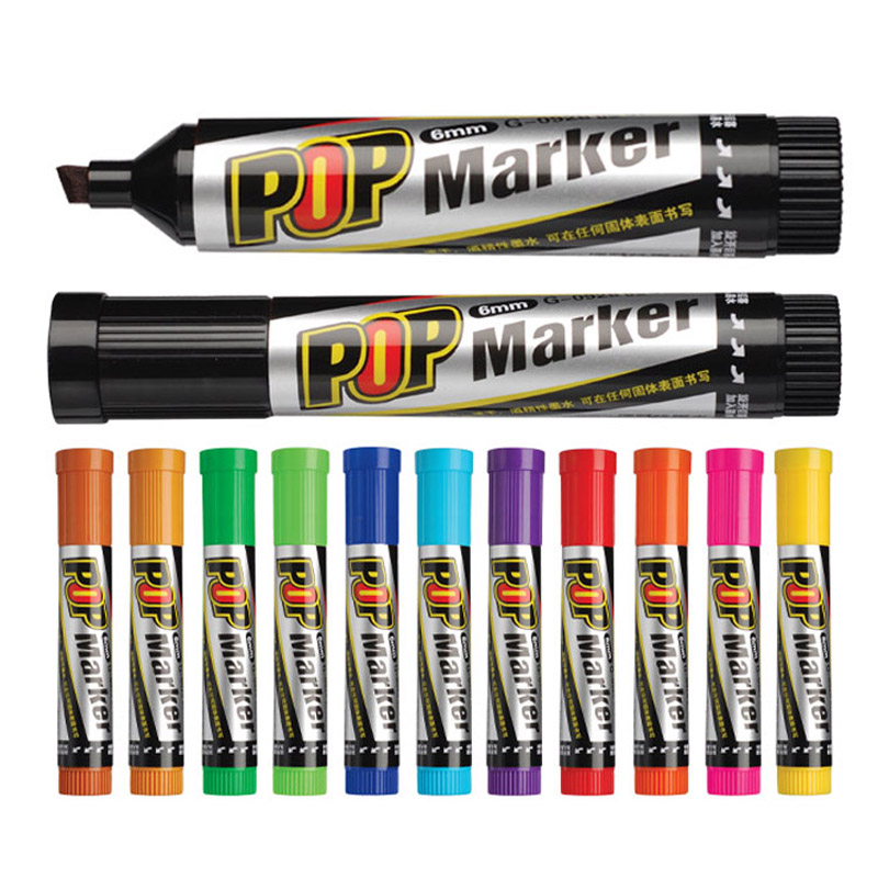 19 9 Jin Wannian Oily Refillable Ink POP Marker 6mm Advertising Pen Poster Pen G-0928