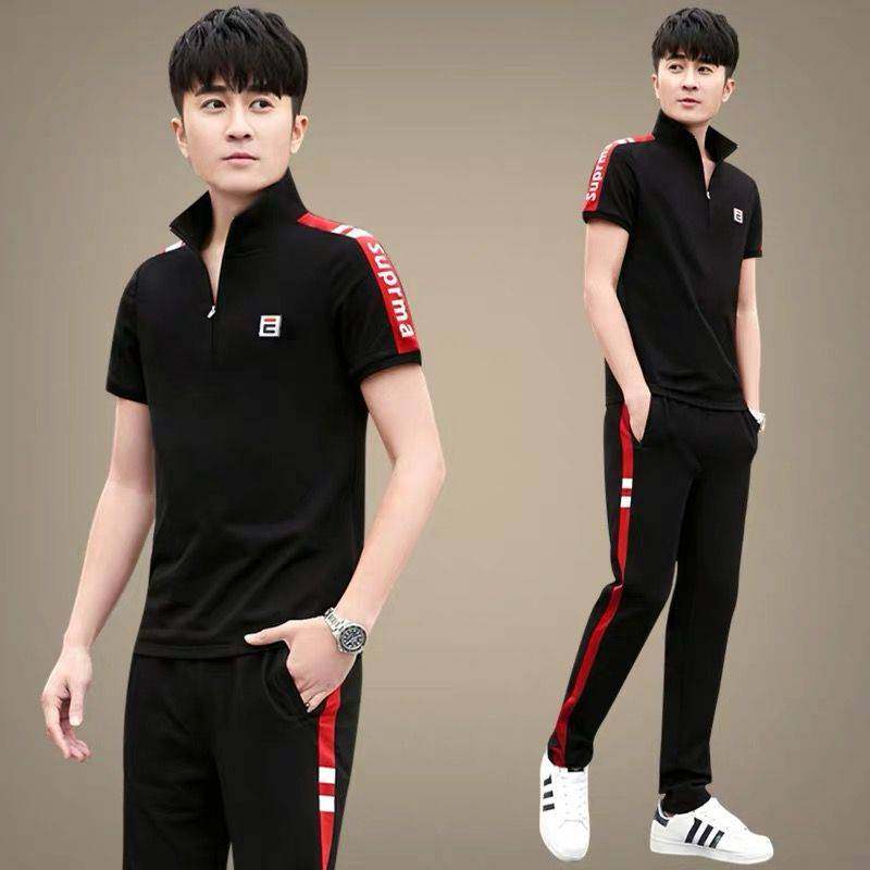 Youth sports suit Men's Jordan Noo Summer new short sleeves T-shirt trendy summer clothes 361 Leisure Two style