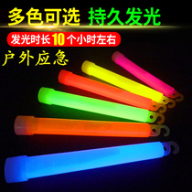 Military fan fluorescent stick outdoor camping rescue emergency lighting 6-inch hooked fluorescent stick party cheering glow stick