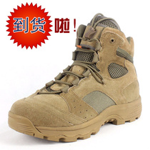 Black Hawk mid-help leather boots tactical boots outdoor men breathable desert boots leather warm non-slip land boots hiking shoes