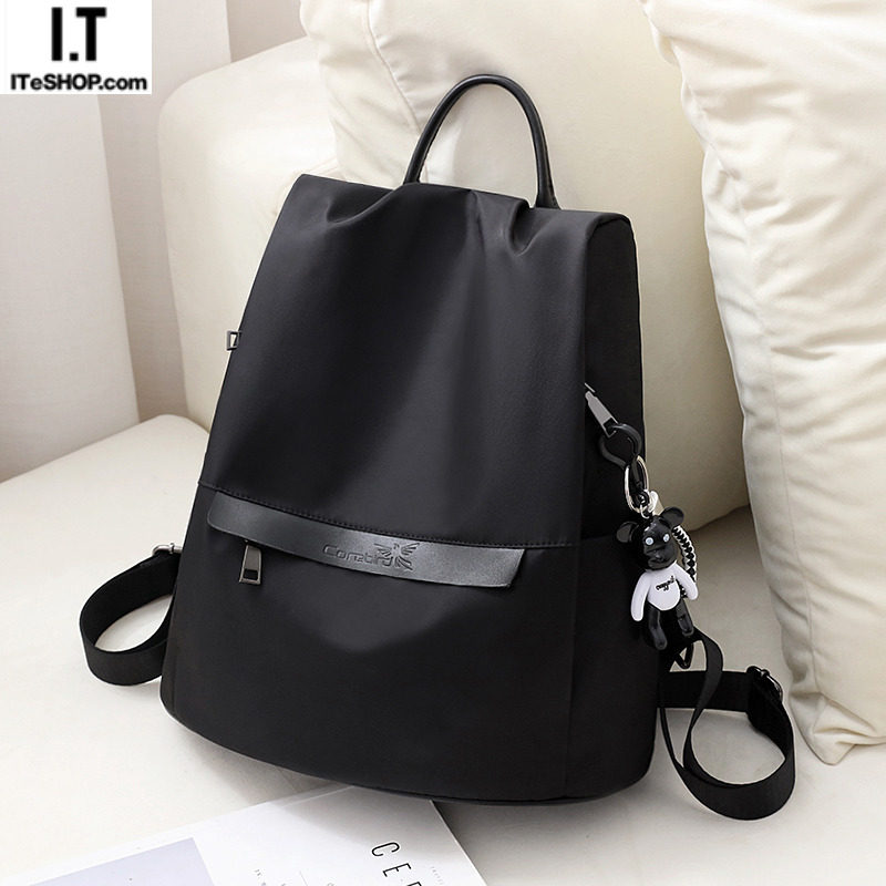 Hong Kong Oxford cloth backpack women's new trendy all-match fashion schoolbag anti-theft travel canvas ladies backpack