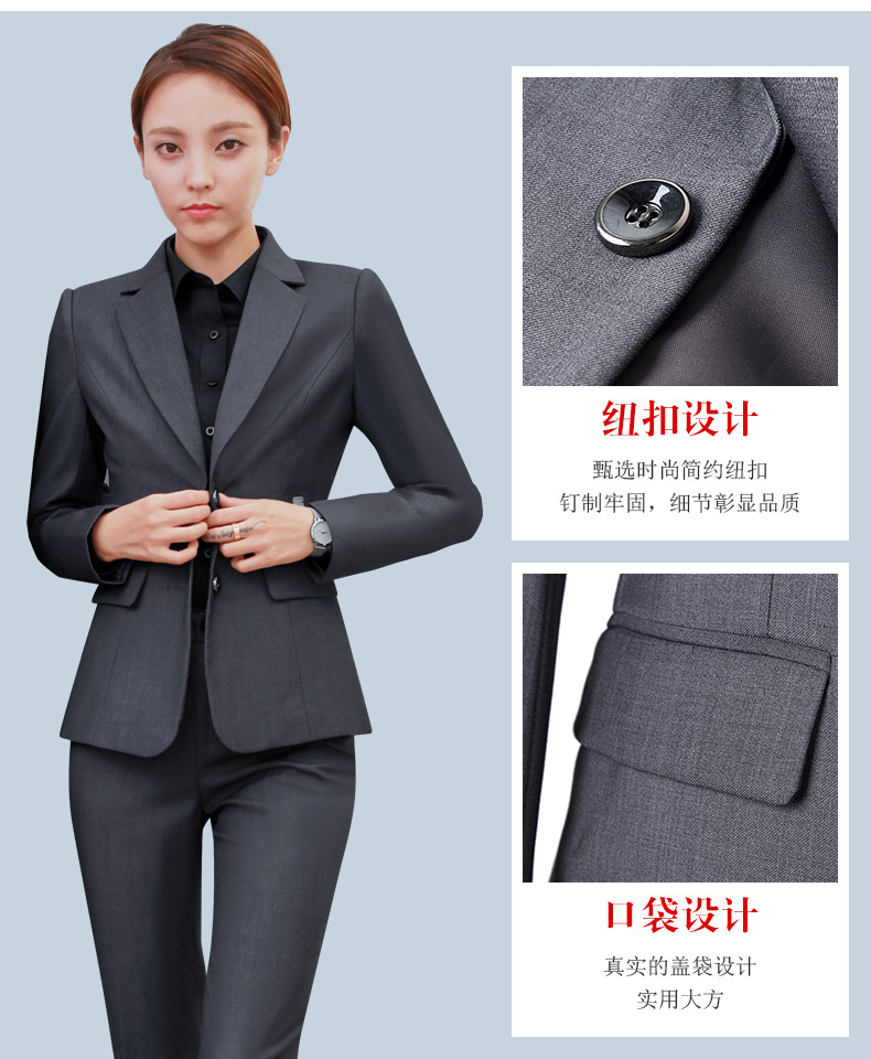Đàn ông và phụ nữ có cùng bộ đồ kinh doanh phù hợp với trang phục phù hợp với phụ nữ - Business Suit thời trang nữ cao cấp