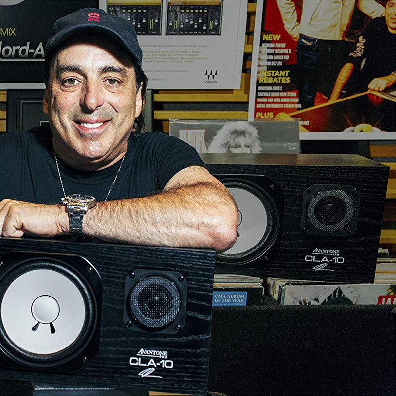 Avantone CLA-10 speaker CLA-200 power amplifier recording shed listening to sound box passive classic old white basin