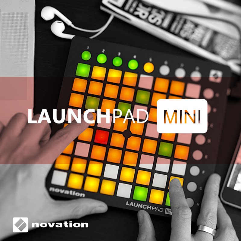 Norvison LAUNCHPAD RGB PRO DJ electroacoustic percussion cushion shake sound beginners MIDI Keyboard controller