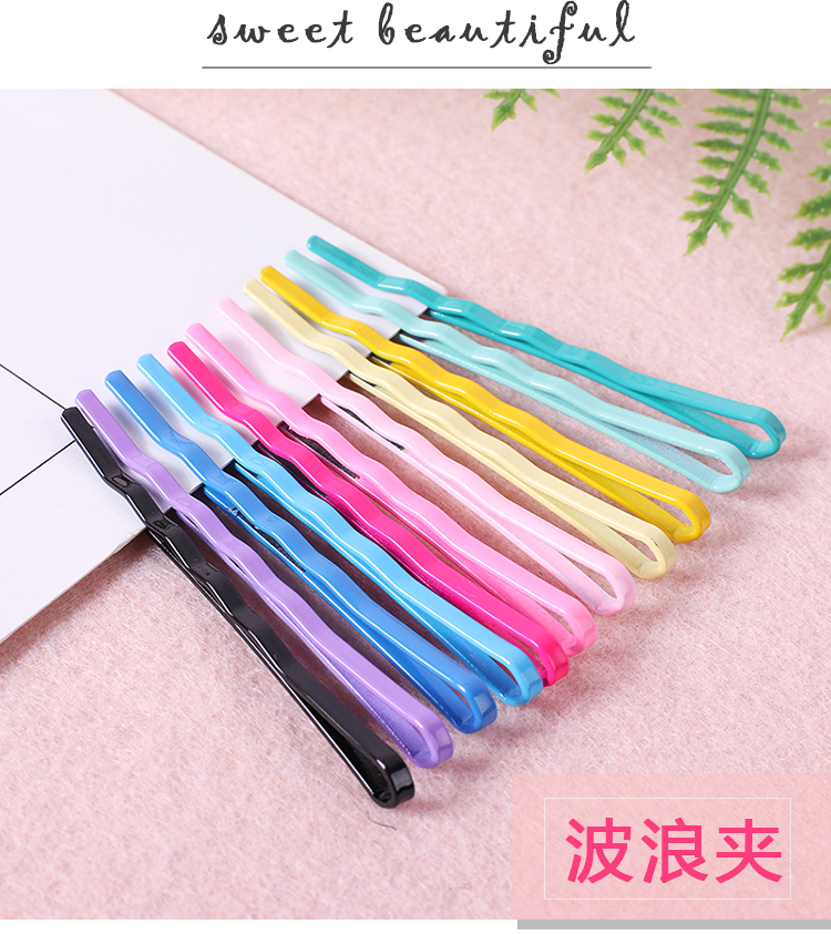 Net red ins chị em gái dễ thương trái tim kẹo màu từ clip clip sóng bangs tóc gãy clip bên clip phụ kiện tóc cột tóc scrunchies