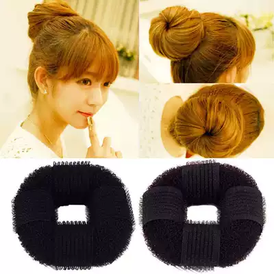 Upgraded strong self-adhesive artifact donut hair less ball ball head plate hair tool flower hair accessories hair hoop