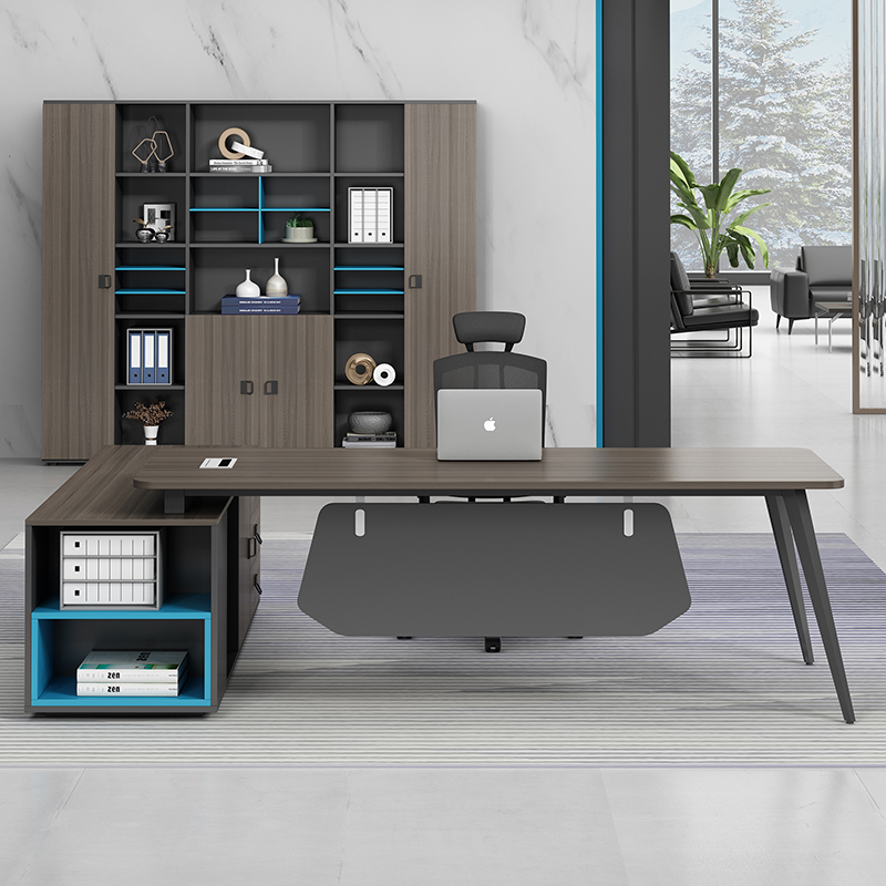 Office furniture boss table and chair combination of simple modern president table general manager table desk desk head desk