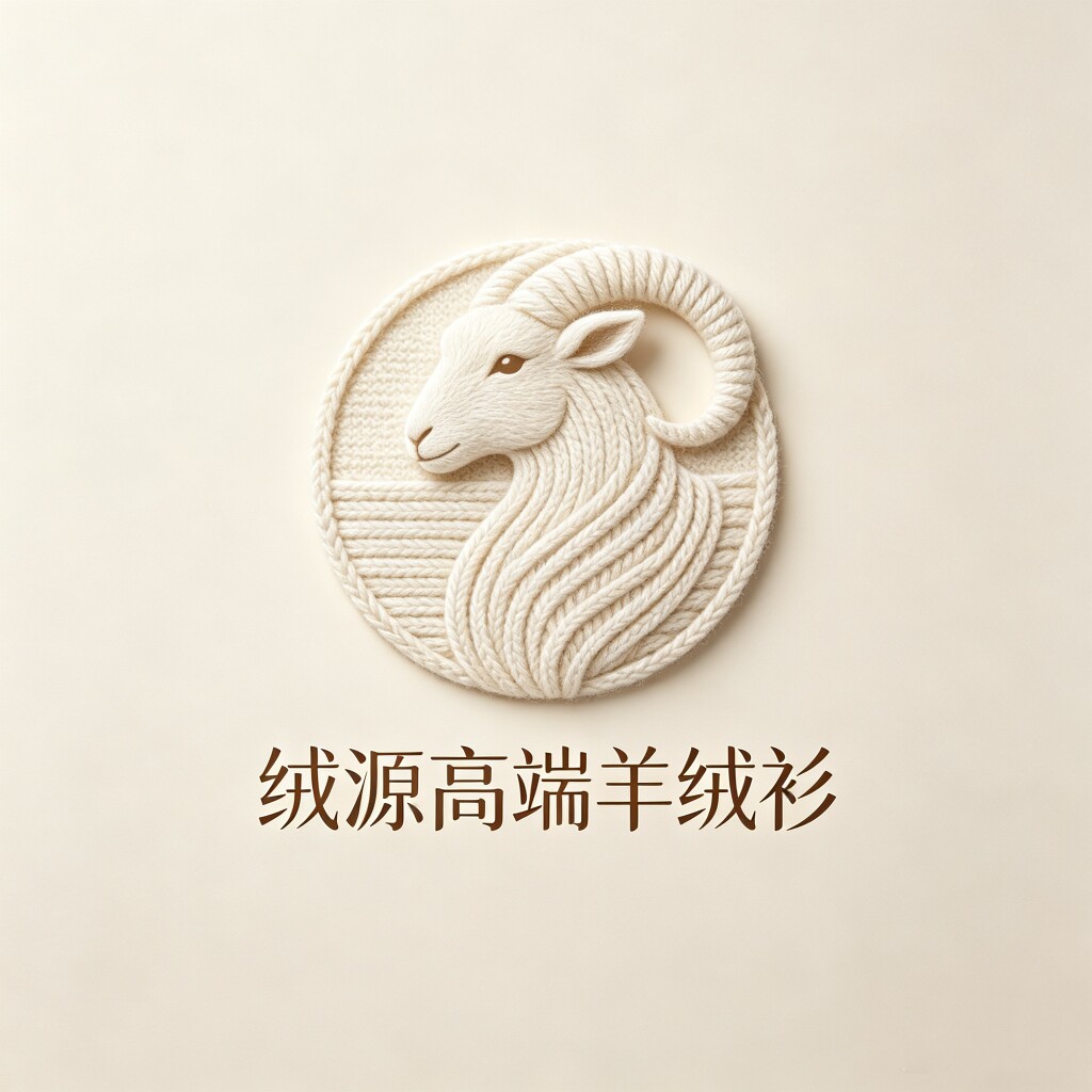 绒源轻奢羊绒馆的LOGO