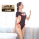 Dáng áo tắm ngắn tay gợi cảm một mảnh skinny Nhật Bản băng lụa co giãn lộ ngực trở lại nhiều màu ren đồ lót do lot nu