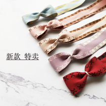 New pattern ribbon soft touch thick section handmade bow material diy hairpin jewelry Clothing accessories