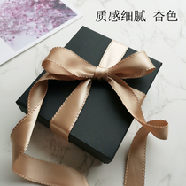 New soft texture ear edge ribbon flower ribbon handmade diy bow garment accessories double-sided smooth