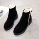 Giày bốt trẻ em Hàn Quốc phiên bản giày cotton 2018 mới dày với Martin boot mùa đông cộng với đôi bốt nhung hoang dã