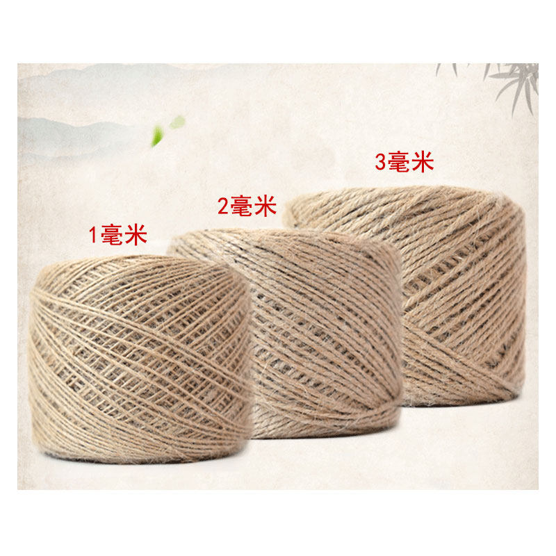 Hemp rope hemp rope thick hemp rope fine hemp rope hemp rope decorative hemp rope diy hemp rope high quality jute handmade hemp rope rope