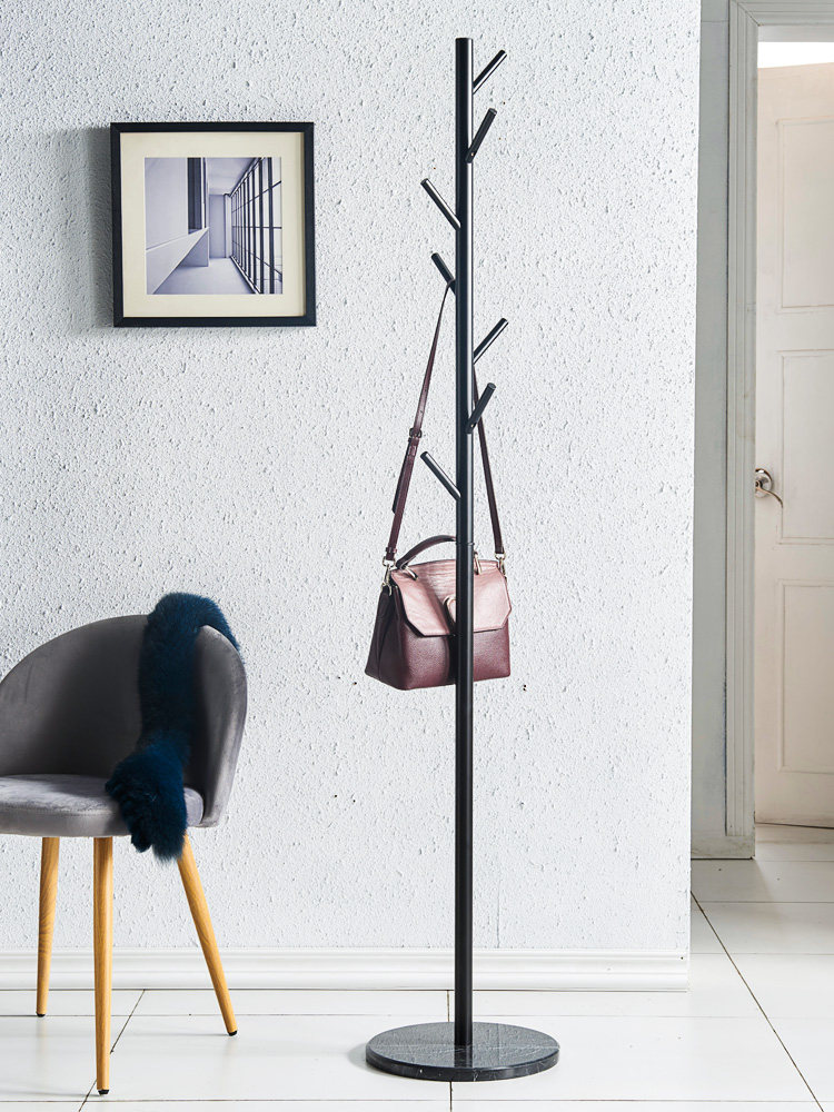 Clothes hanger floor-to-ceiling bedroom simple coat rack home living room wrought iron net red single-pole large clothes shelf storage