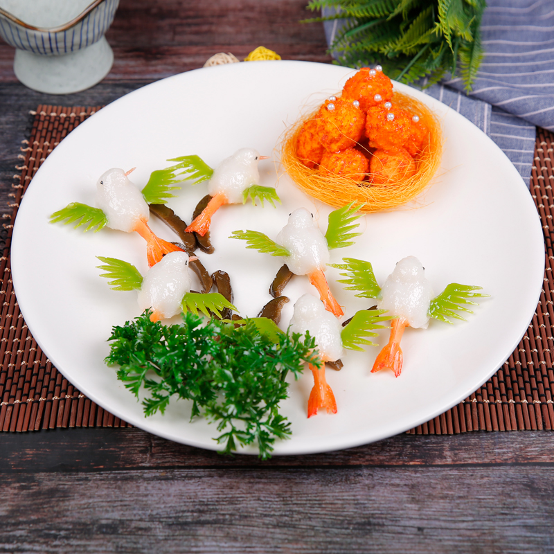 Simulation dish model fake food fake food fake dish dish Project high-end vegetable white bird homing hotel mold