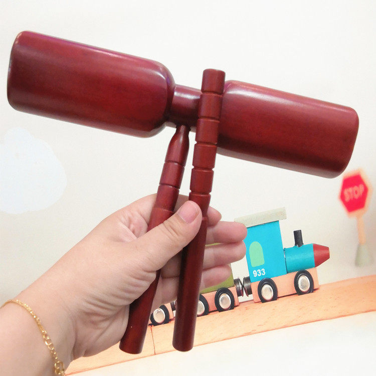 Orff percussion instrument jujube wooden double ring wooden large ring band band playing instrument Clapper