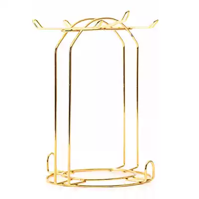 Le Yinghong golden iron rack water cup rack Coffee cup set matching 4 6 cup rack creative storage drain rack